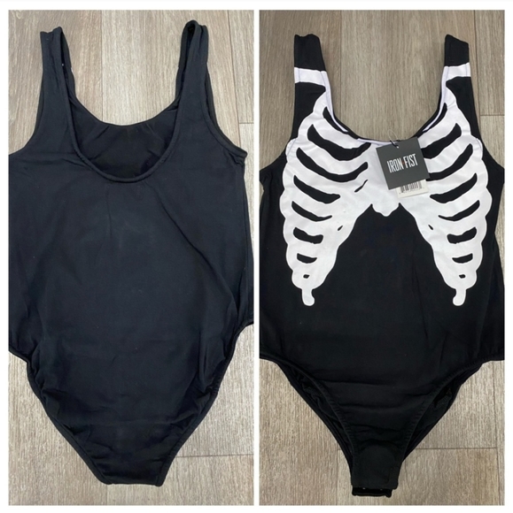 ☠ Iron Fist Bone In Bodysuit ☠ - Picture 2 of 16